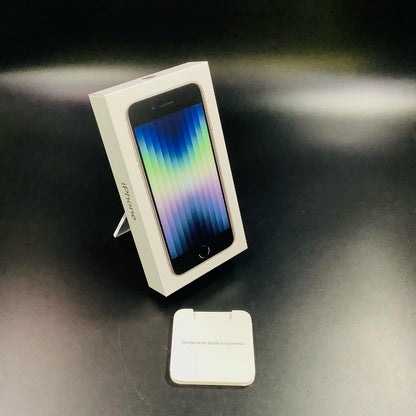 【全額返金保証】【最速発送】Apple iPhone iPhone SE（第3世代） 64GB スターライト au 白ロム 美品 動作確認済 86%
