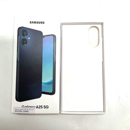【全額返金保証】【最速発送】SAMSUNG Galaxy A25 5G 64GB ブラック UQmobile SCG33SKA 白ロム 超美品 動作確認済