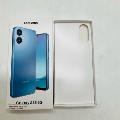 【全額返金保証】【最速発送】SAMSUNG Galaxy A25 5G 64GB ブルー UQmobile SCG33SLA 白ロム 超美品 動作確認済