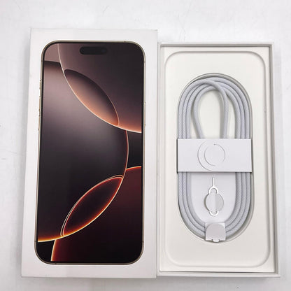【全額返金保証】【最速発送】Apple iPhone iPhone 16 Pro Max 256GB デザートチタニウム au 白ロム 動作確認済 100%