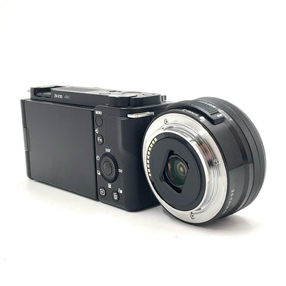 【全額返金保証】【最速発送】Sony デジタル一眼 VLOGCAM ZV-E10L パワーズームレンズキット ブラック 美品 動作確認済