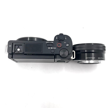 【全額返金保証】【最速発送】Sony デジタル一眼 VLOGCAM ZV-E10L パワーズームレンズキット ブラック 美品 動作確認済