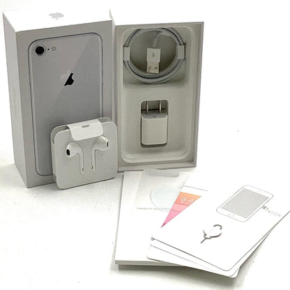 【全額返金保証】【最速発送】Apple iPhone iPhone 8 64GB シルバー au 白ロム 美品 動作確認済 100%