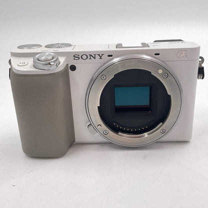 【全額返金保証】【最速発送】Sony デジタル一眼 α6100　ボディ ホワイト 美品 動作確認済