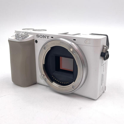【全額返金保証】【最速発送】Sony デジタル一眼 α6100　ボディ ホワイト 美品 動作確認済