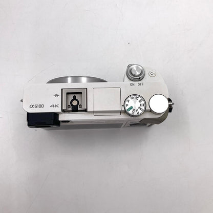 【全額返金保証】【最速発送】Sony デジタル一眼 α6100　ボディ ホワイト 美品 動作確認済