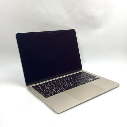 【全額返金保証】【最速発送】Apple MacBook Air 13インチ 2022 Apple M2 8GB 256GB スターライト 100% 美品 動作確認済