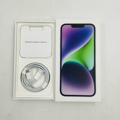 【全額返金保証】【最速発送】Apple iPhone iPhone 14 128GB パープル 楽天モバイル 白ロム 美品 動作確認済 82%