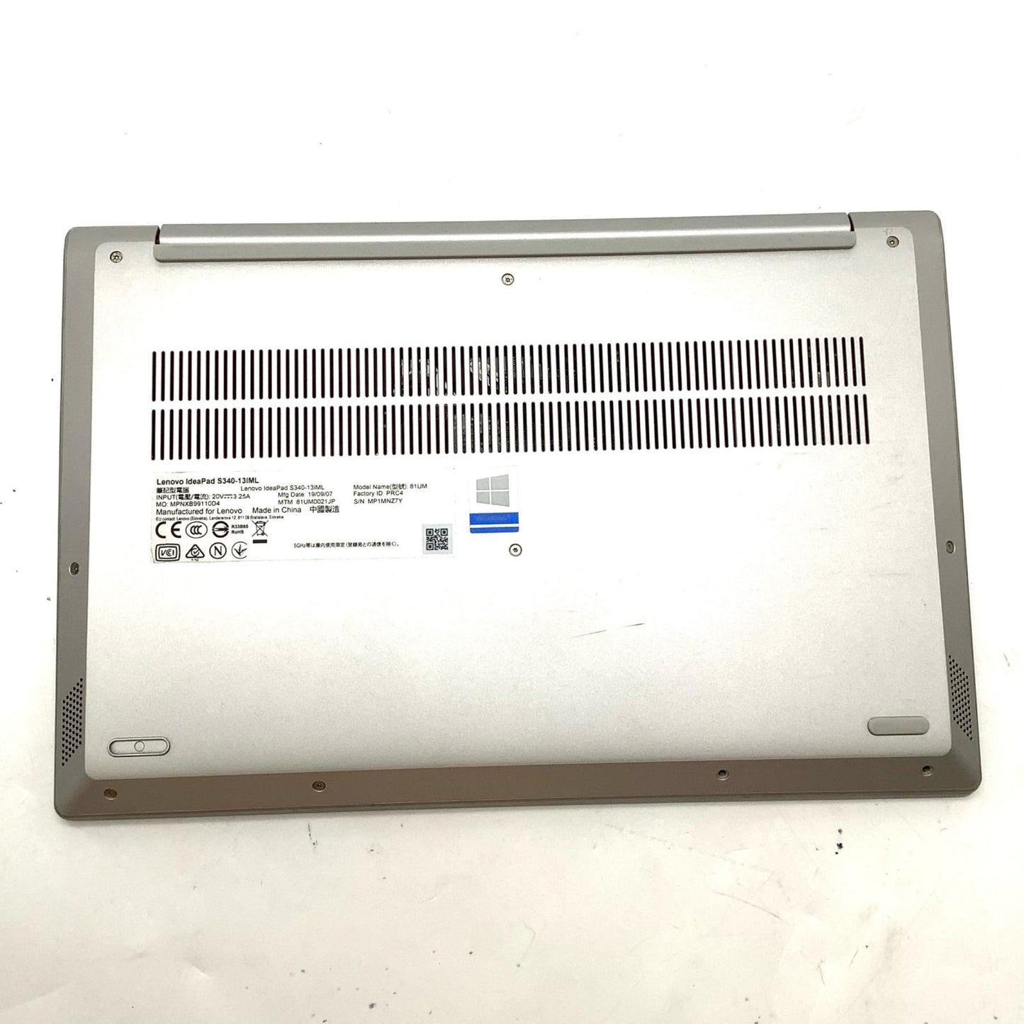 【全額返金保証】【最速発送】Lenovo IDEAPAD S340-13IML 81UM Intel(R) Core(TM) i3-10110U CPU @ 2.10GHz 8GB M.2 SSD 256GB 100% 美品 動作確認済
