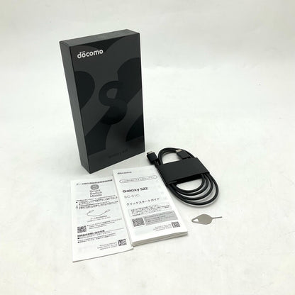 【全額返金保証】【最速発送】SAMSUNG Galaxy S22 256GB ファントムブラック docomo SC-51C 白ロム 美品 動作確認済