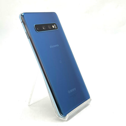 【全額返金保証】【最速発送】SAMSUNG Galaxy S10 128GB プリズム ブルー docomo SC-03L 白ロム 動作確認済