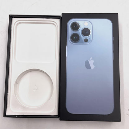 【全額返金保証】【最速発送】Apple iPhone iPhone 13 Pro 256GB シエラブルー docomo SIMフリー 白ロム 動作確認済 80%