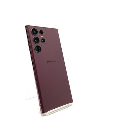 【全額返金保証】【最速発送】SAMSUNG Galaxy S22 Ultra 256GB バーガンディ docomo SC-52C 白ロム 動作確認済