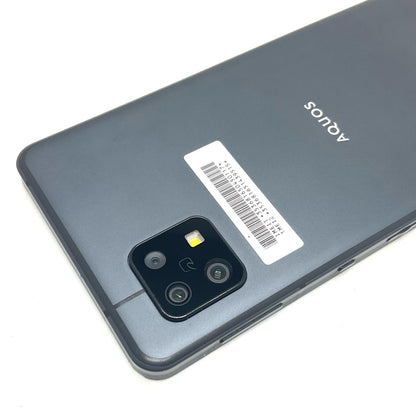【全額返金保証】【最速発送】SHARP AQUOS sense6s 64GB ブラック au SHG07 動作確認済