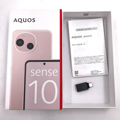 【全額返金保証】【最速発送】SHARP AQUOS sense10 256GB ペールピンク SIMフリー SH-M33 白ロム 美品 動作確認済