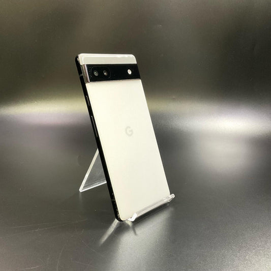 【全額返金保証】【最速発送】Google Pixel 6a 128GB チョーク au GB17L 白ロム 美品 動作確認済