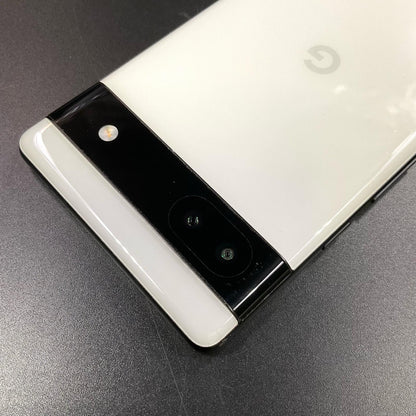 【全額返金保証】【最速発送】Google Pixel 6a 128GB チョーク au GB17L 白ロム 美品 動作確認済