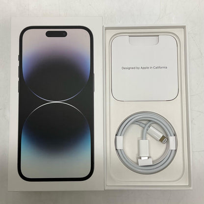 【全額返金保証】【最速発送】Apple iPhone iPhone 14 Pro 256GB スペースブラック SIMフリー 白ロム 美品 動作確認済 96%