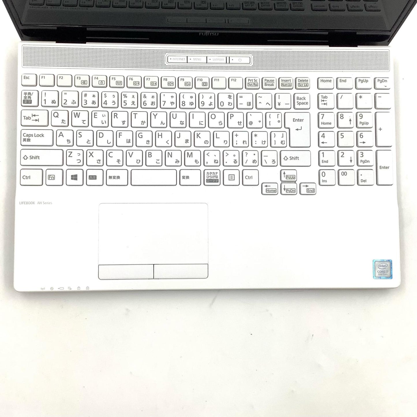 【最速発送】FUJITSU LIFEBOOK AH50/D3 FMVA50D3WP intel core i7-8565U 4GB M.2 SSD 256GB 65%【難有】