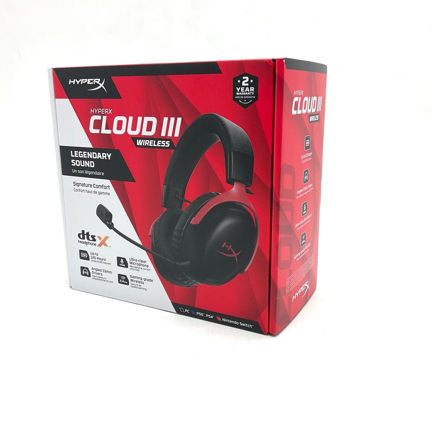 【全額返金保証】【最速発送】HyperX Cloud III ワイヤレスゲーミングヘッドセット 915F7AV 新品未開封 即納OK