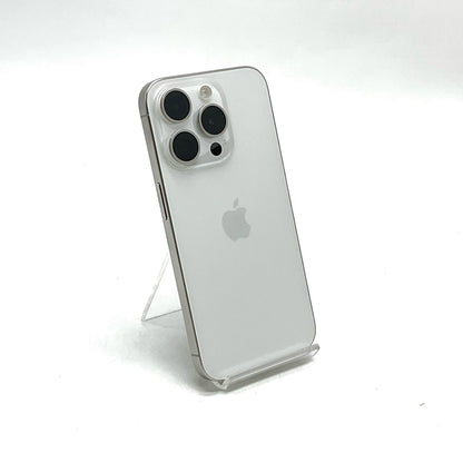 【全額返金保証】【最速発送】Apple iPhone iPhone 15 Pro 256GB ホワイトチタニウム SIMフリー 白ロム 美品 動作確認済 86%