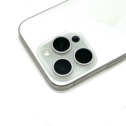 【全額返金保証】【最速発送】Apple iPhone iPhone 15 Pro 256GB ホワイトチタニウム SIMフリー 白ロム 美品 動作確認済 86%