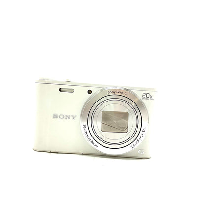 【全額返金保証】【最速発送】Sony コンパクトデジタルカメラ サイバーショット DSC-WX350　ホワイト 美品 動作確認済