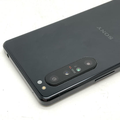 【全額返金保証】【最速発送】Sony Xperia 1 II 128GB ブラック docomo SO-51A 白ロム 美品 動作確認済