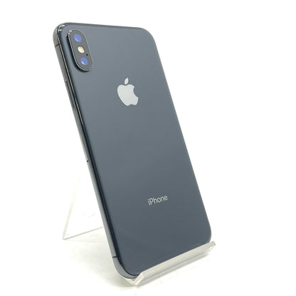 【全額返金保証】【最速発送】Apple iPhone iPhone X 64GB スペースグレイ au 白ロム 動作確認済 70%