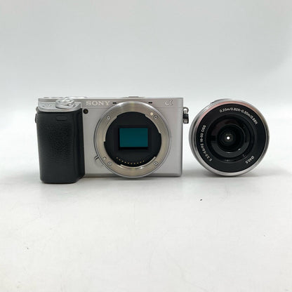 【全額返金保証】【最速発送】Sony デジタル一眼 α6400 ILCE-6400K パワーズームレンズキット [シルバー] 美品 動作確認済