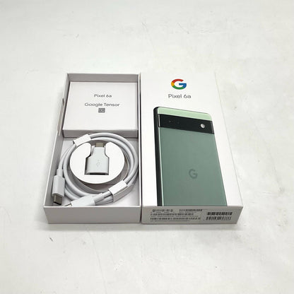 【全額返金保証】【最速発送】Google Pixel 6a 128GB Sage Softbank GB17L 動作確認済