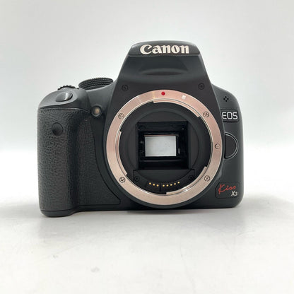 【全額返金保証】【最速発送】Canon デジタル一眼 EOS Kiss X3 ボディ ブラック 動作確認済
