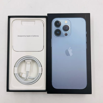 【全額返金保証】【最速発送】Apple iPhone iPhone 13 Pro 128GB シエラブルー au SIMフリー 動作確認済 85%