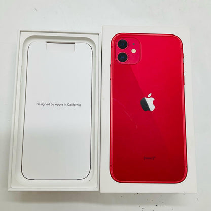 【全額返金保証】【最速発送】Apple iPhone iPhone 11 128GB (PRODUCT)RED Softbank SIMフリー 白ロム 動作確認済
