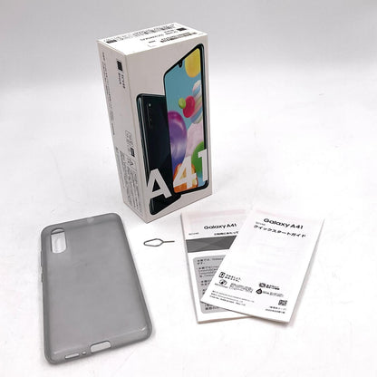 【全額返金保証】【最速発送】SAMSUNG Galaxy A41 64GB ブラック au SCV48 白ロム 美品 動作確認済