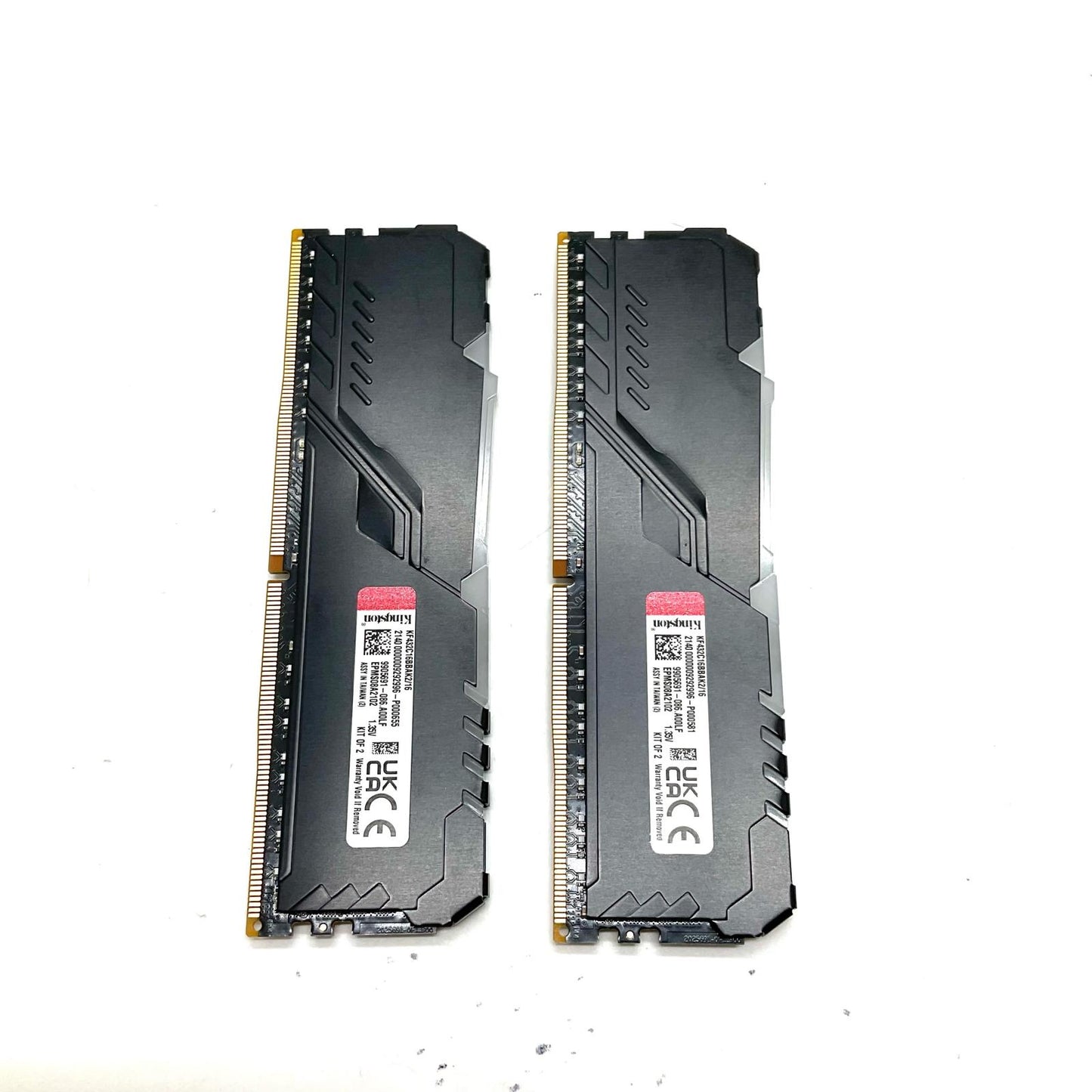 【全額返金保証】【最速発送】キングストン メモリ DDR4 PC4-25600 8GB 2枚組 合計16GB KF432C16BBAK2/16 美品 動作確認済