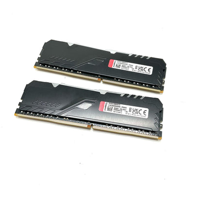 【全額返金保証】【最速発送】キングストン メモリ DDR4 PC4-25600 8GB 2枚組 合計16GB KF432C16BBAK2/16 美品 動作確認済