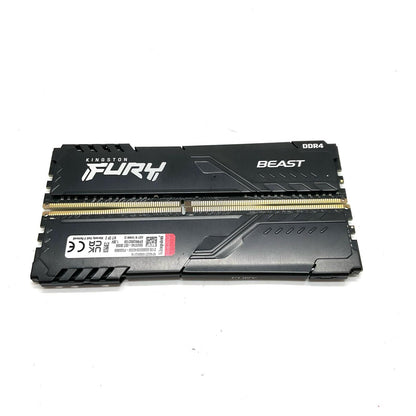 【全額返金保証】【最速発送】キングストン メモリ DDR4 PC4-25600 8GB 2枚組　合計16GB KF432C16BBK2/16 美品 動作確認済