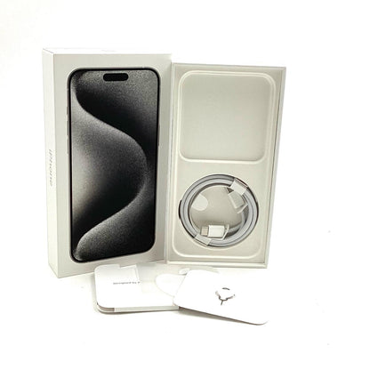 【全額返金保証】【最速発送】Apple iPhone iPhone 15 Pro Max 256GB ホワイトチタニウム SIMフリー 白ロム 美品 動作確認済 87%