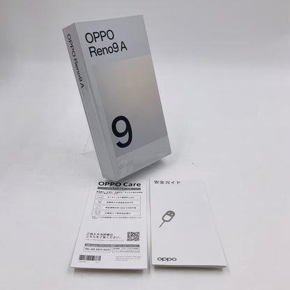 【全額返金保証】【最速発送】OPPO Reno 9 A 128GB ブラック 楽天モバイル SIMフリー CPH2523 白ロム 美品 動作確認済