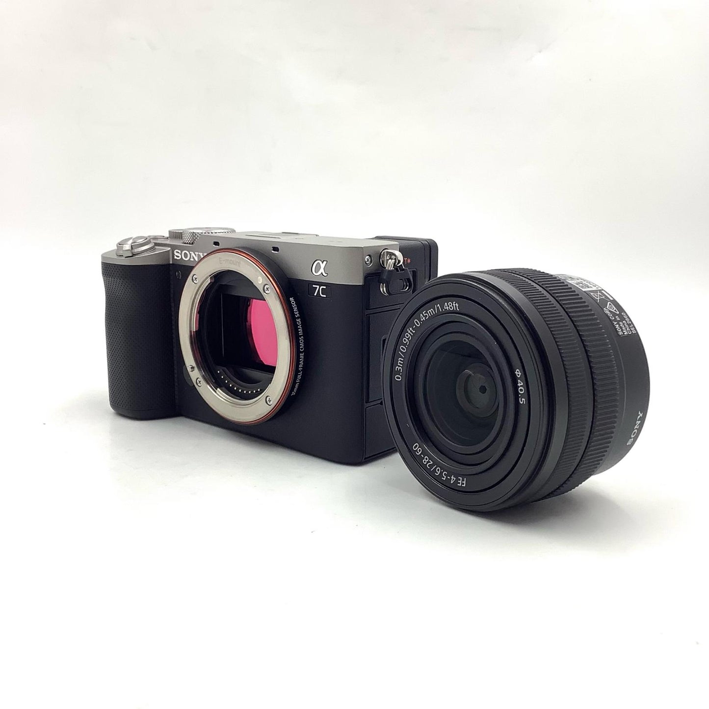【全額返金保証】【最速発送】Sony デジタル一眼 α7C ILCE-7CL ズームレンズキット [シルバー] 美品 動作確認済
