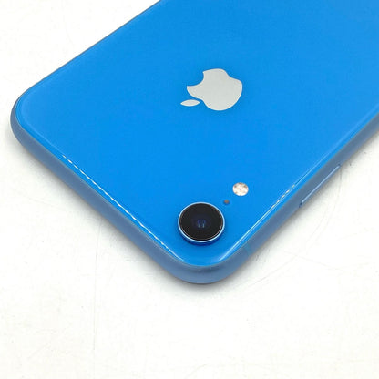 【全額返金保証】【最速発送】Apple iPhone iPhone XR 128GB ブルー au SIMフリー 白ロム 動作確認済 77%