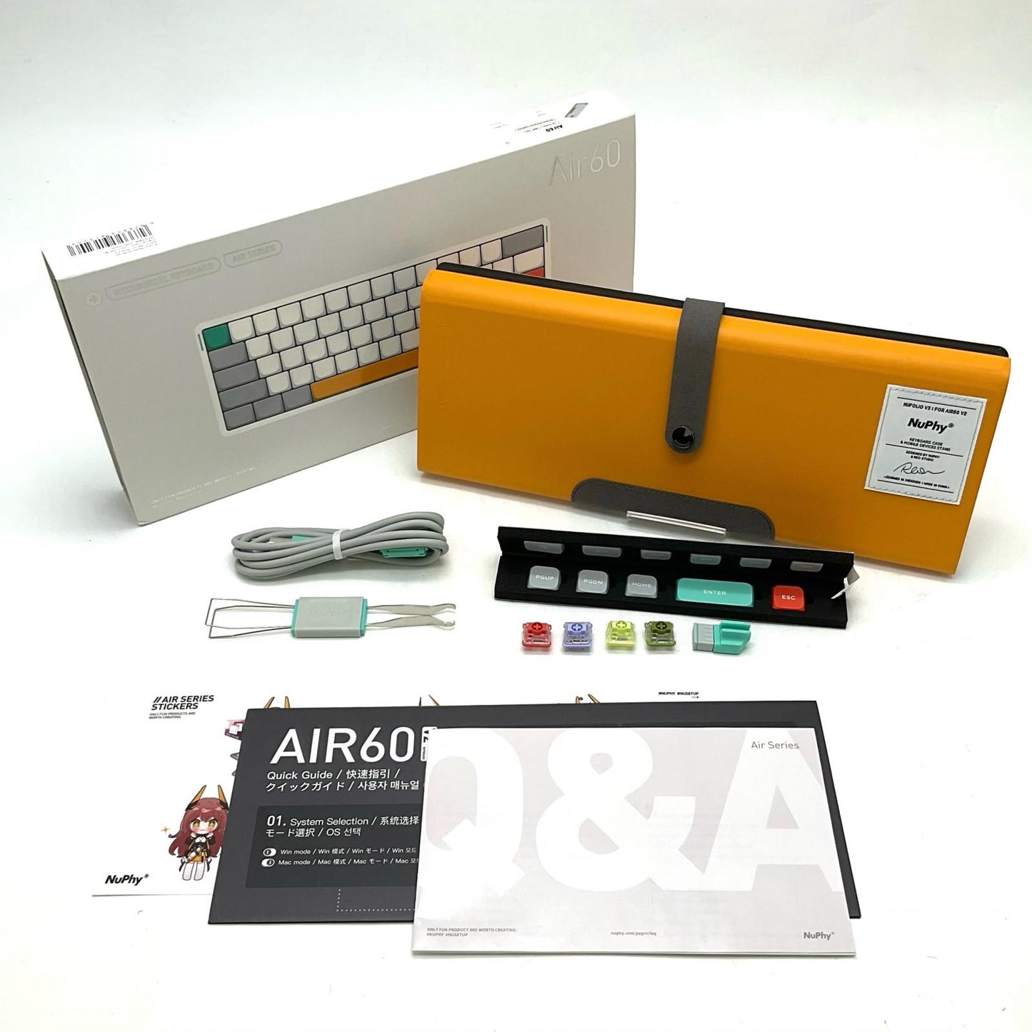 【全額返金保証】【最速発送】NuPhy Air60 V2 美品 動作確認済