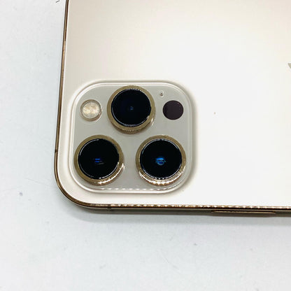 【全額返金保証】【最速発送】Apple iPhone iPhone 12 Pro Max 256GB ゴールド docomo 白ロム 動作確認済 73%