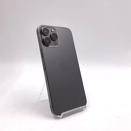 【全額返金保証】【最速発送】Apple iPhone iPhone 13 Pro Max 128GB グラファイト au SIMフリー 白ロム 動作確認済 80%