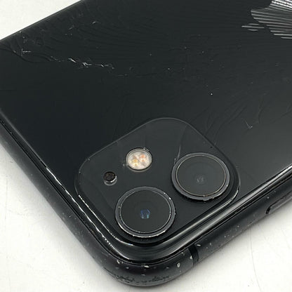 【最速発送】Apple iPhone iPhone 11 64GB ブラック Softbank SIMフリー 白ロム【難有】 74%