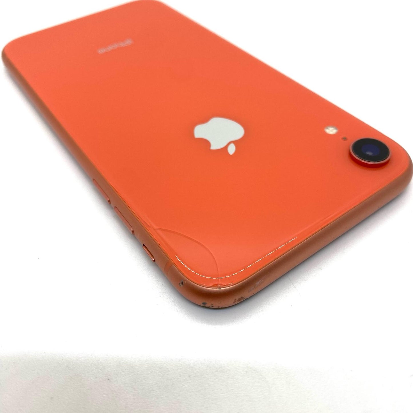 【最速発送】Apple iPhone iPhone XR 64GB コーラル docomo SIMフリー 白ロム【難有】 80%