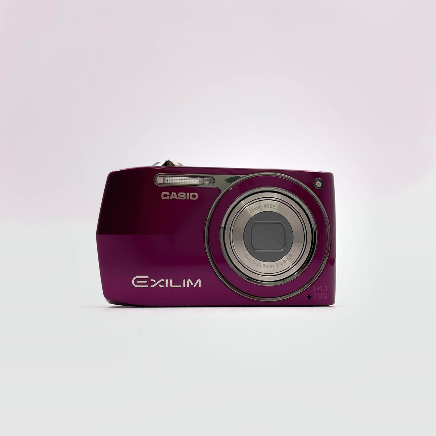 【全額返金保証】【最速発送】 コンパクトデジタルカメラ CASIO EXILIM EX-Z2300 パープル 美品 動作確認済