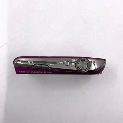 【全額返金保証】【最速発送】 コンパクトデジタルカメラ CASIO EXILIM EX-Z2300 パープル 美品 動作確認済