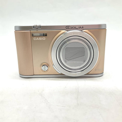 【全額返金保証】【最速発送】 コンパクトデジタルカメラ CASIO EXILIM EX-ZR1800 [ゴールド] 美品 動作確認済